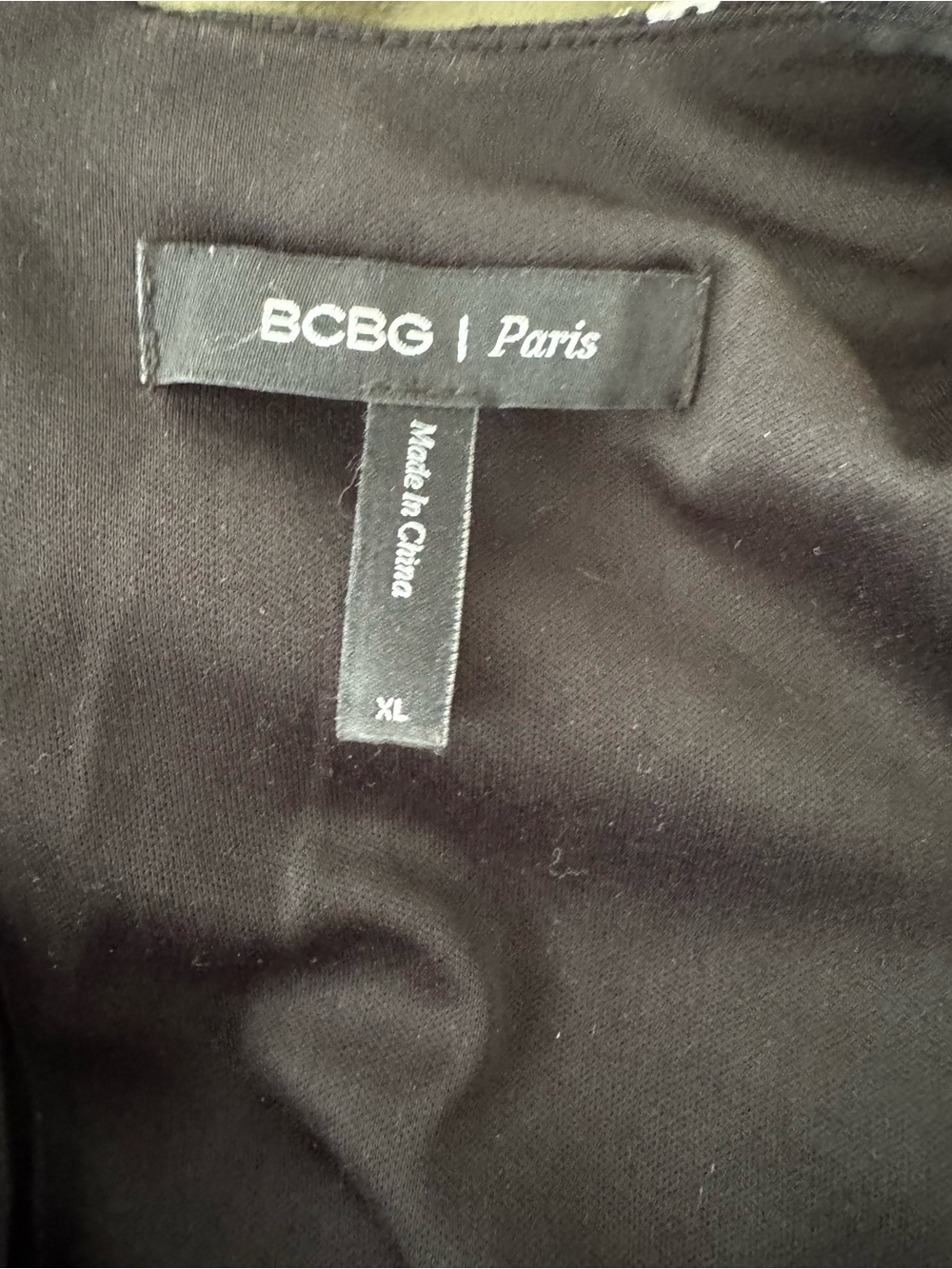 BCBG Paris Black Floral Dress - Picture 3 of 3